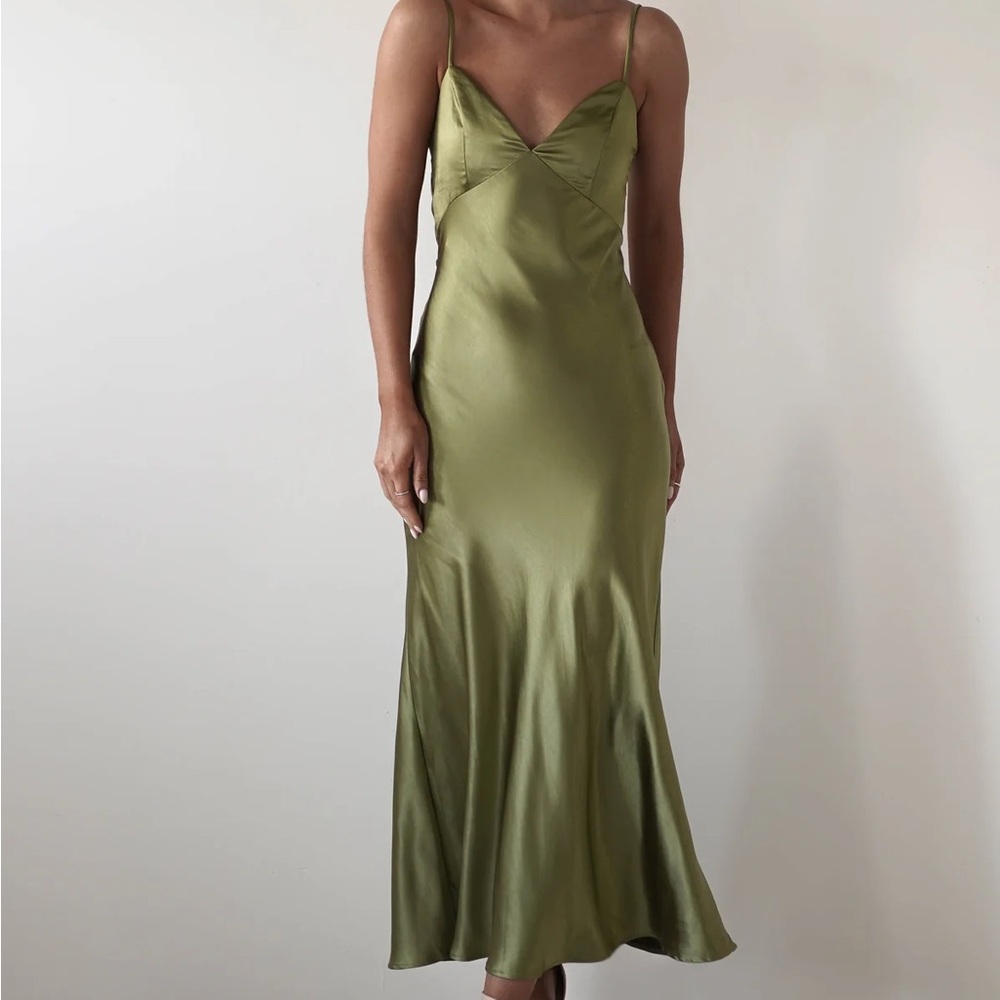 HERMIE SILKY SATIN MAXI DRESS